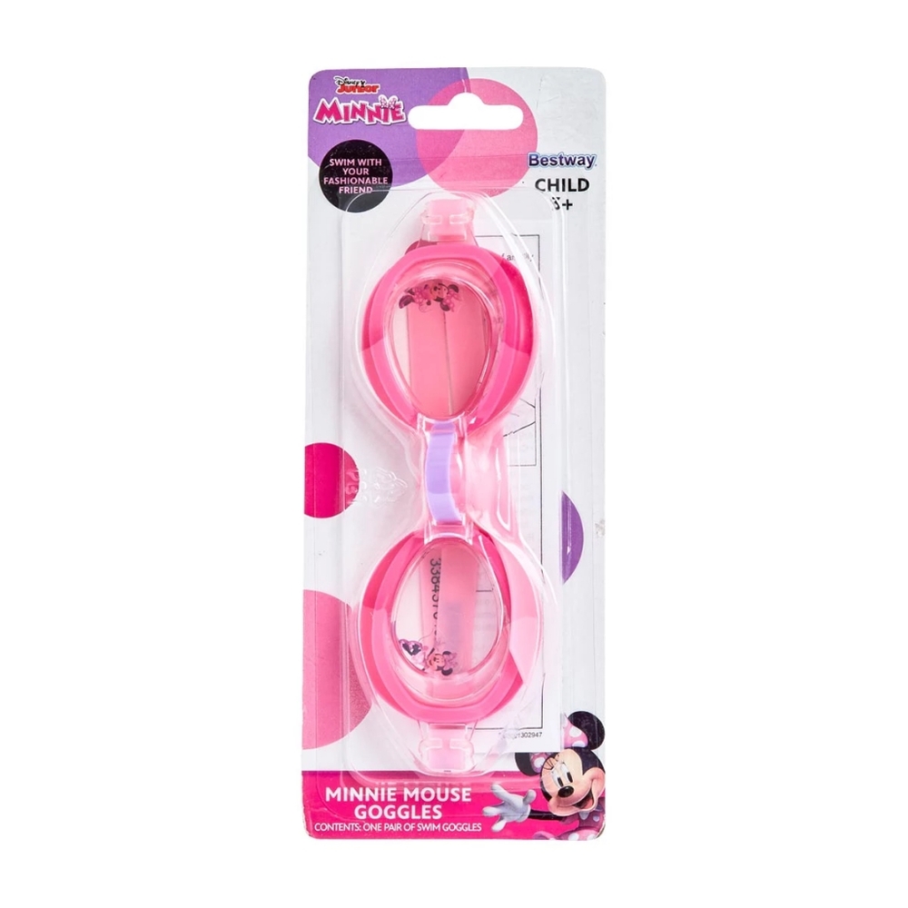 *5/$20* NEW Bestway Disney Minnie Mouse Licensed Youth Swim Goggles